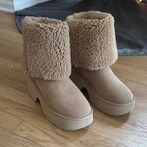 Classic New Heights Genuine Shearling Cuffable Women's Boots